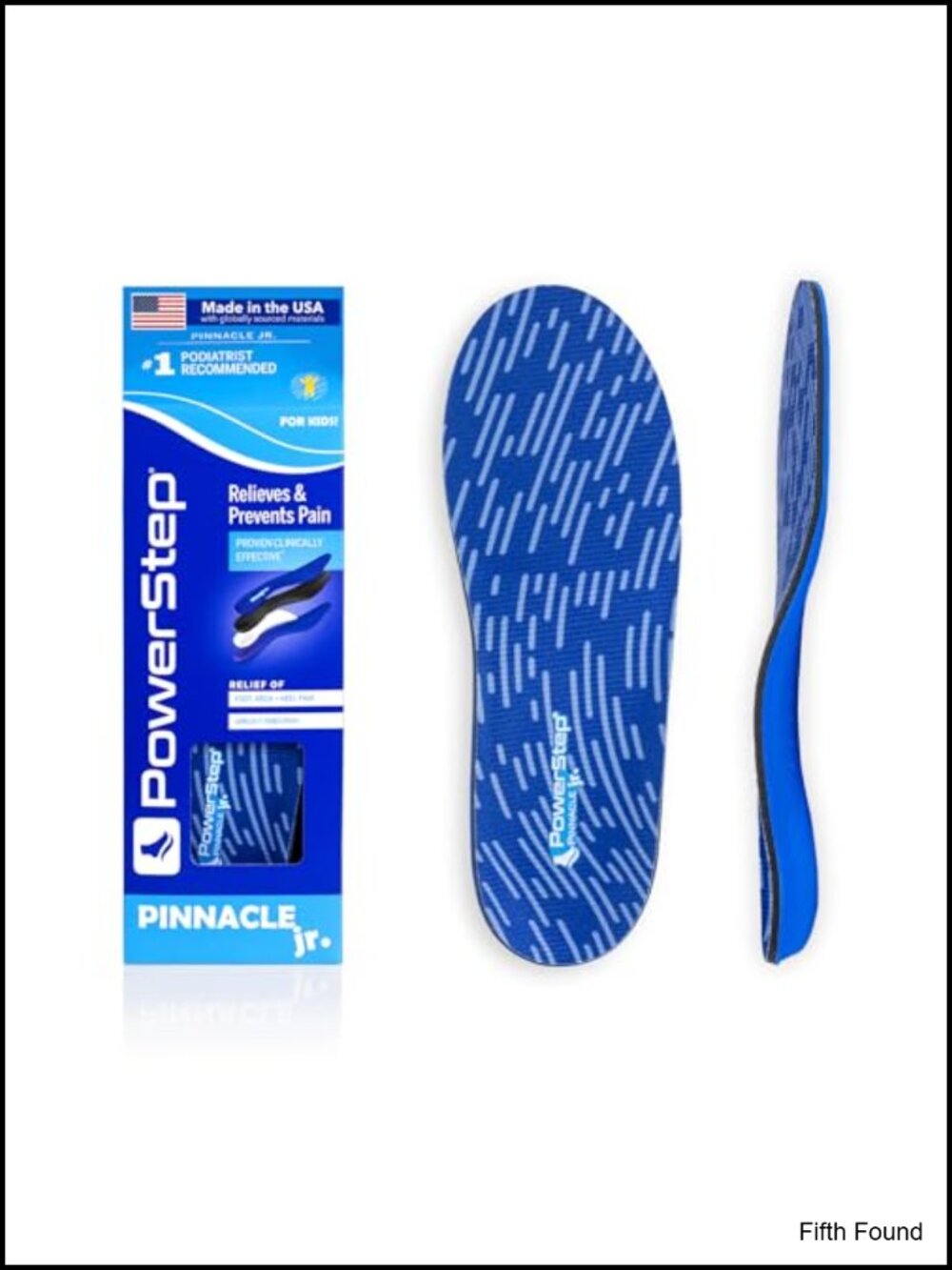 PowerStep Pinnacle Jr Insoles Youth 3 Maximum Cushioning Arch Support